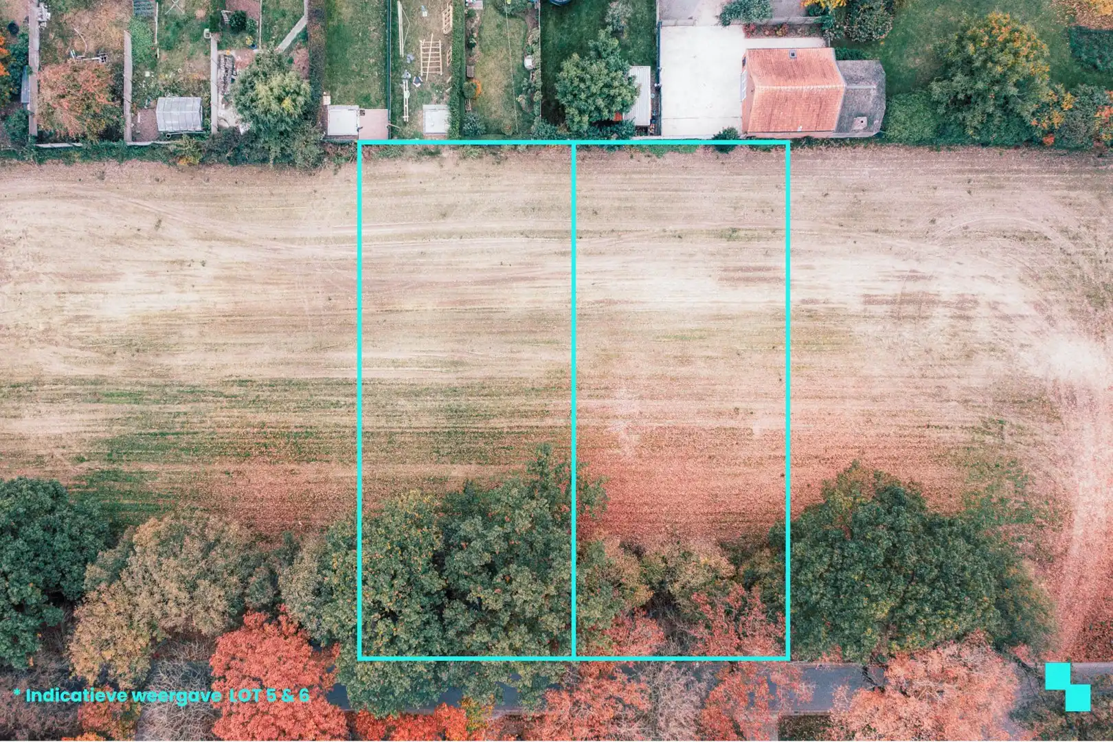 Exclusieve bouwgronden in residentiële laan te Wielsbeke foto 2