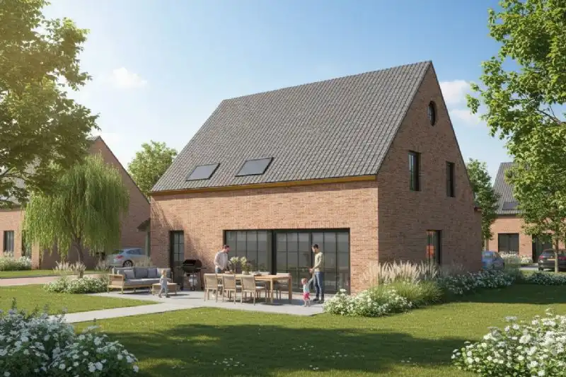 Nieuw te bouwen alleenstaande woning te Moorsele. foto 2