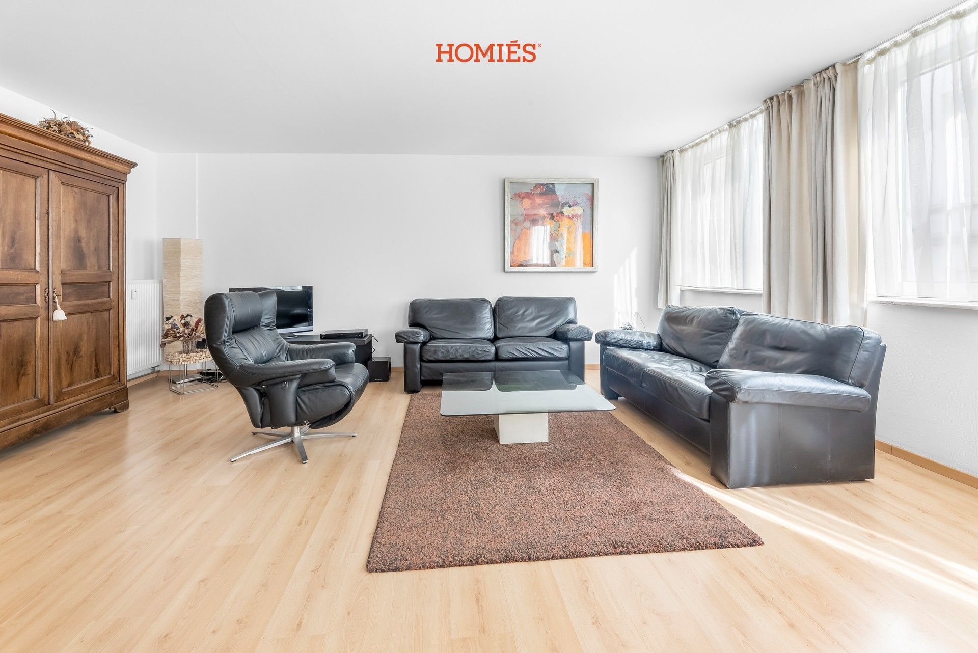 Bemeubeld 2-slpk appartement met riant terras en garagebox foto 6