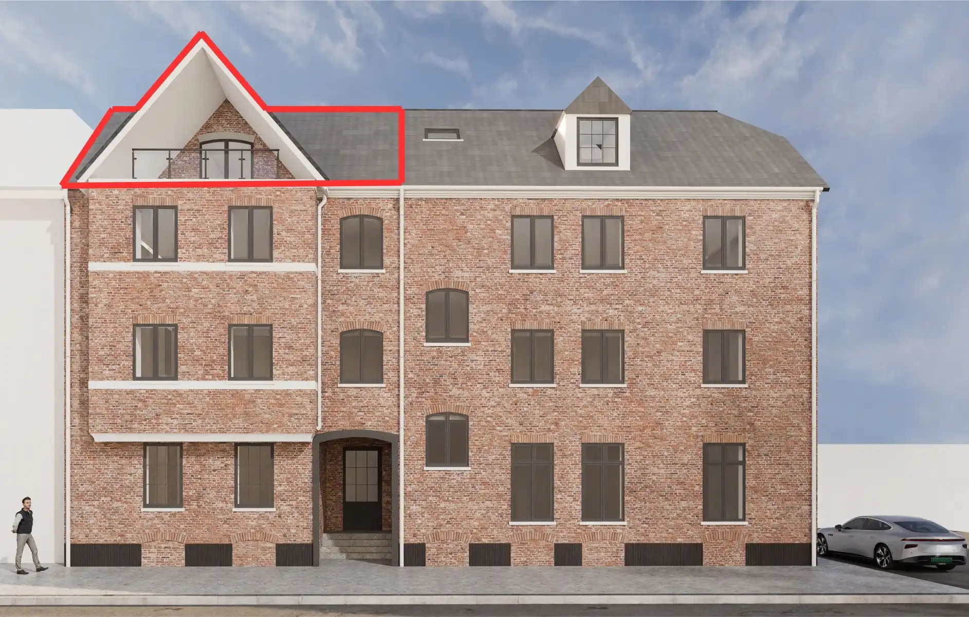 Dakappartement in nieuwbouwproject 't Kasteelke foto {{pictureIndex}}