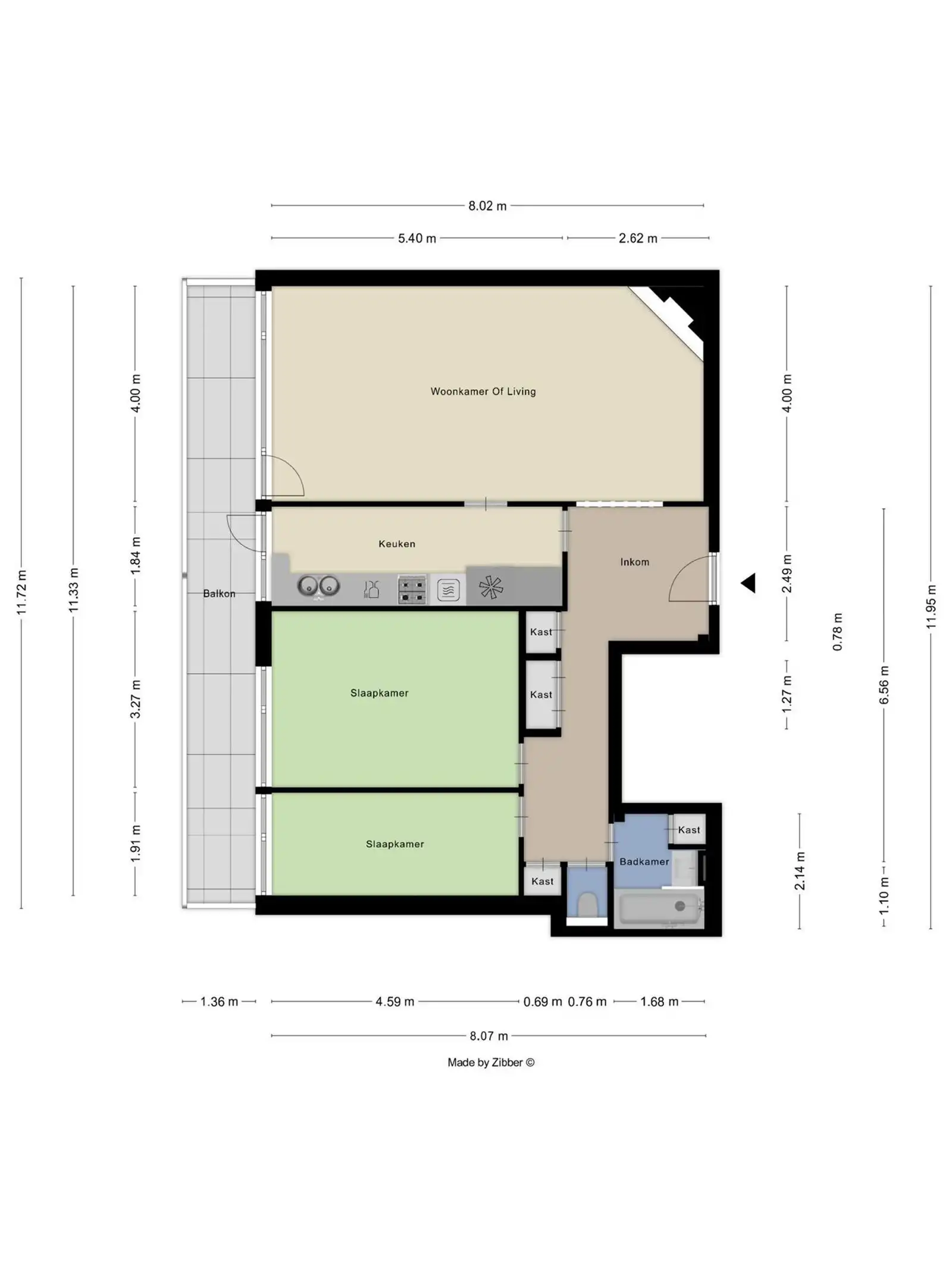Energiezuinig appartement met terras en parking foto 3