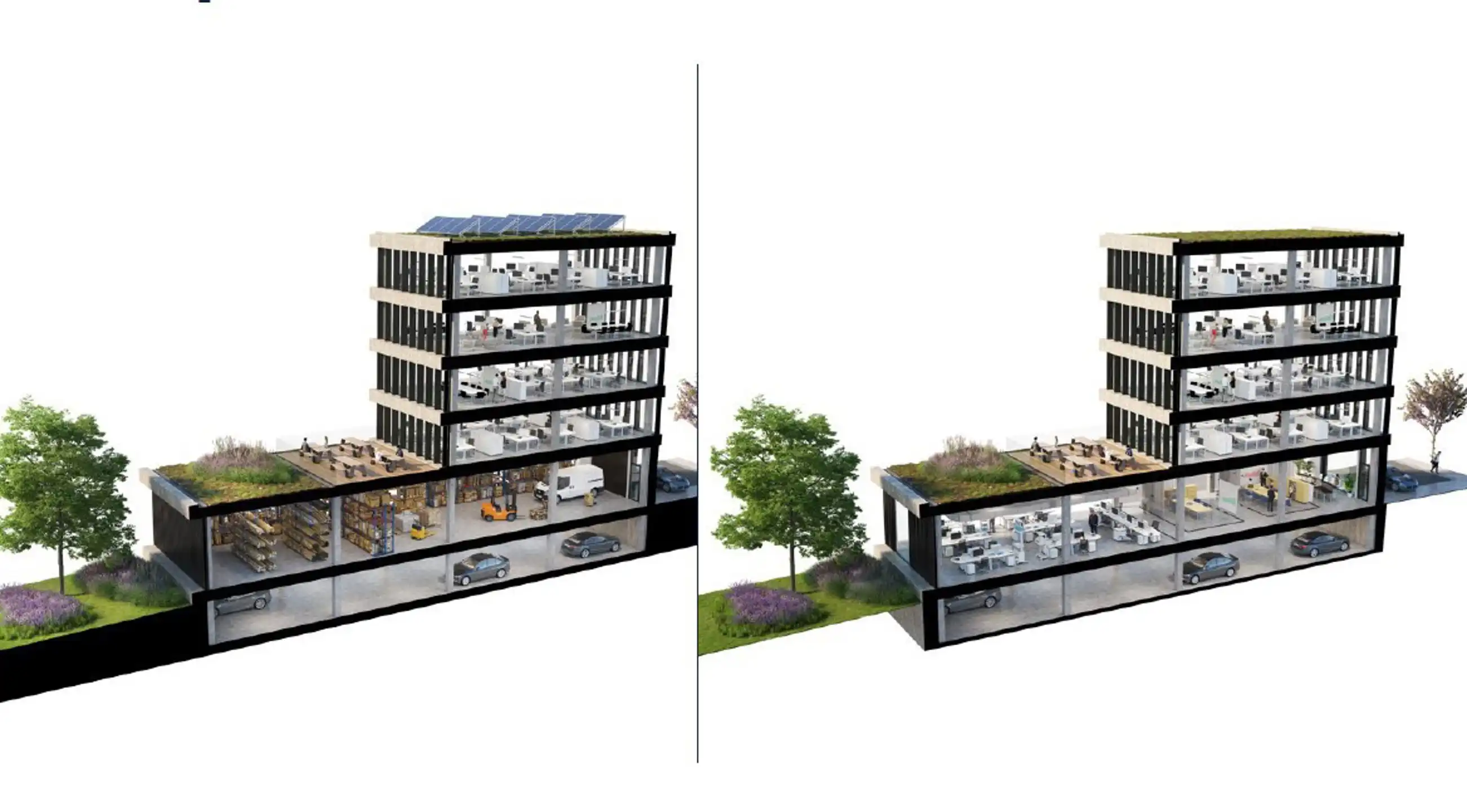 Moderne kantoorruimte 985m² op de gelijkvloerse  te huur foto 7