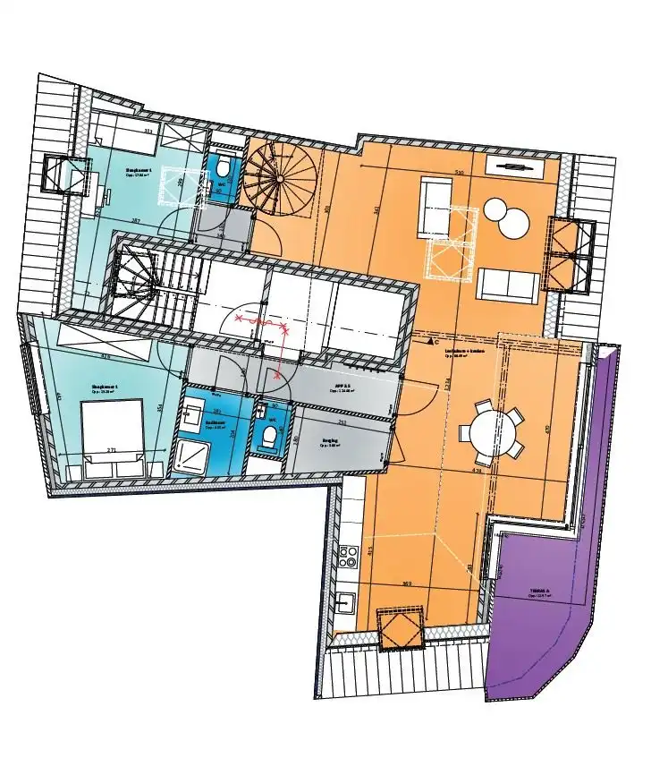 Exclusieve penthouse (154 m²) met magnifieke privéterrassen in het hart van Ninove foto 11