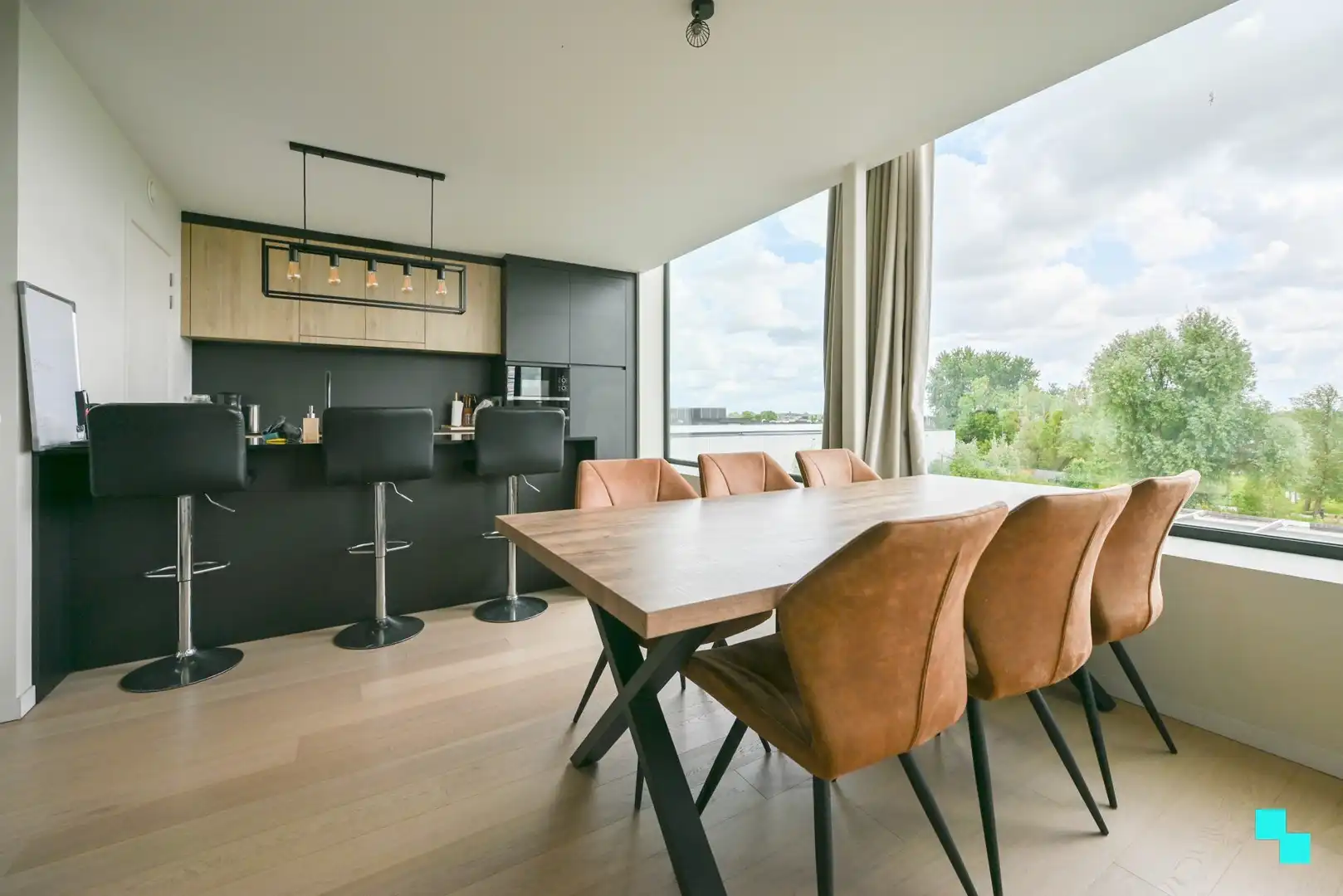 Nieuwbouw tweeslaapkamerappartement met garagebox in centrum Lendelede foto 7