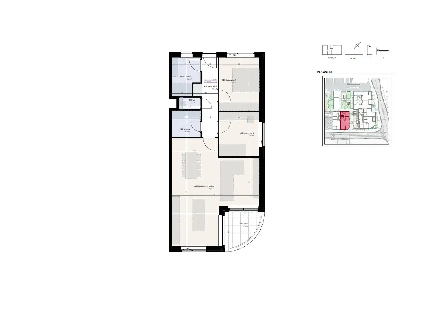 Appartement met 2 slaapkamers foto 3