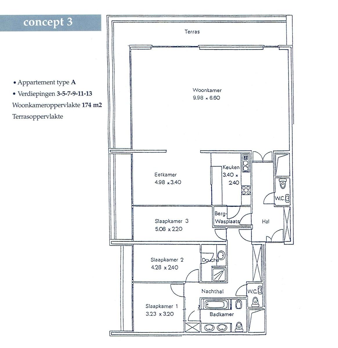 Casco appartement 174m² + terras/balkon foto 15