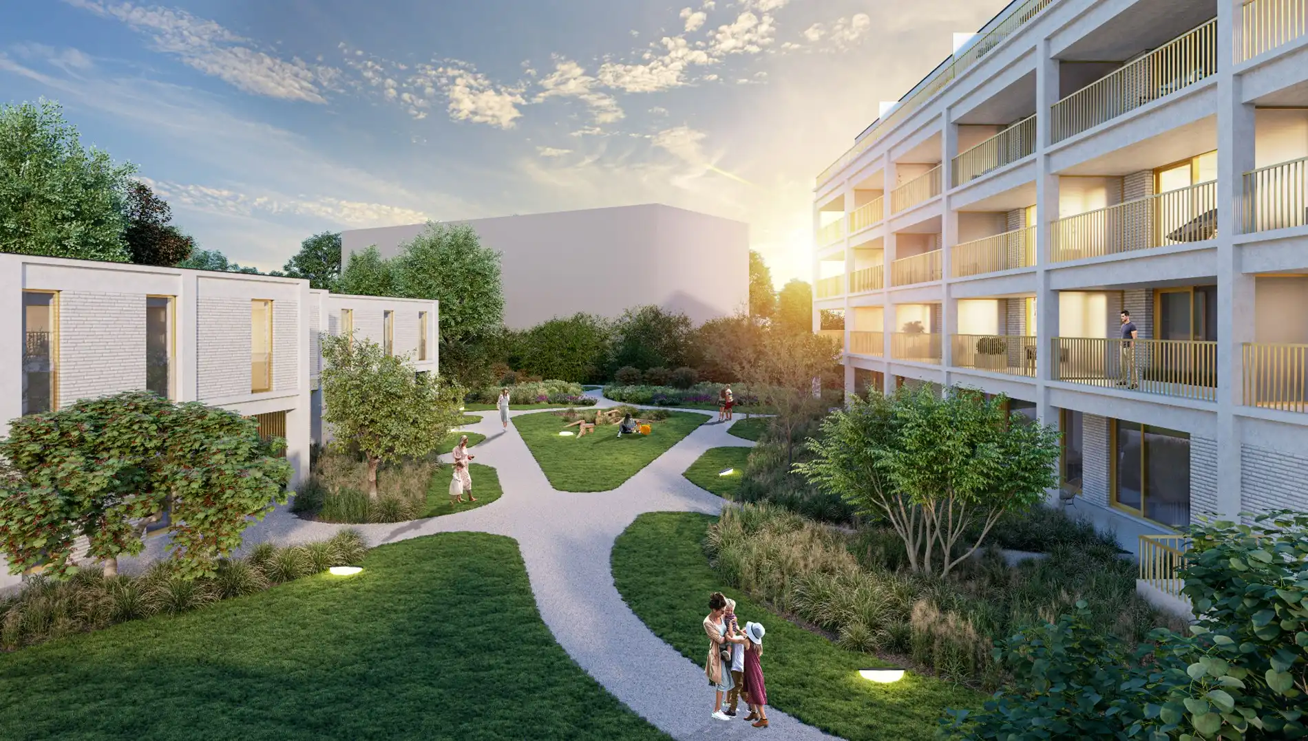 Kwalitatief woonproject in de groene Gentse rand foto {{pictureIndex}}