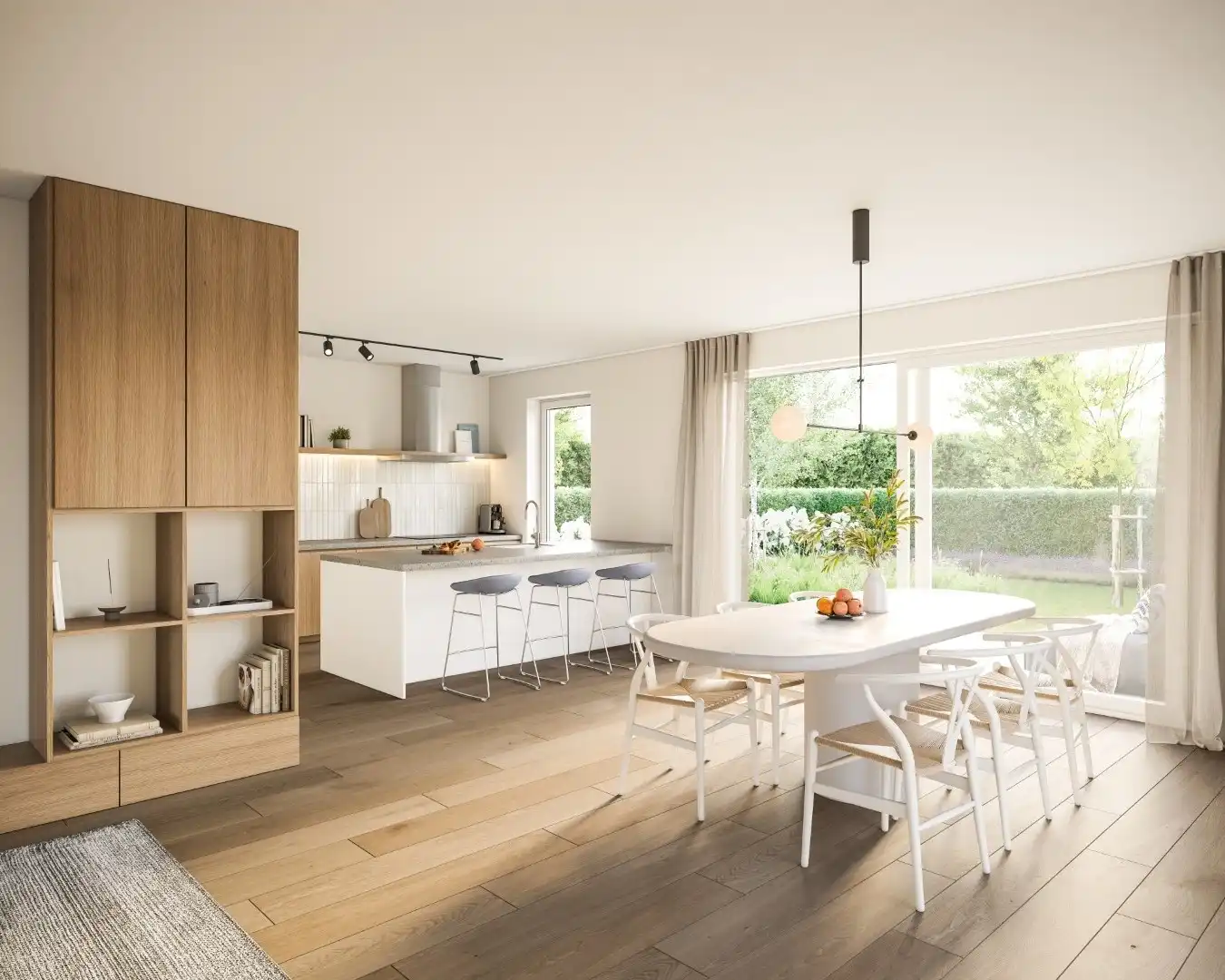 Energiezuinige halfopen bebouwing In groene wijk foto 5