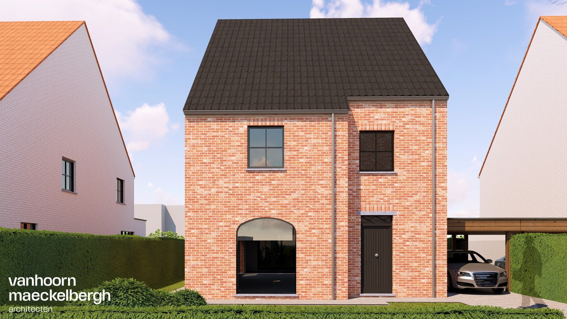 Nieuwbouwvilla in residentiële buurt nabij het centrum van Gistel foto 2