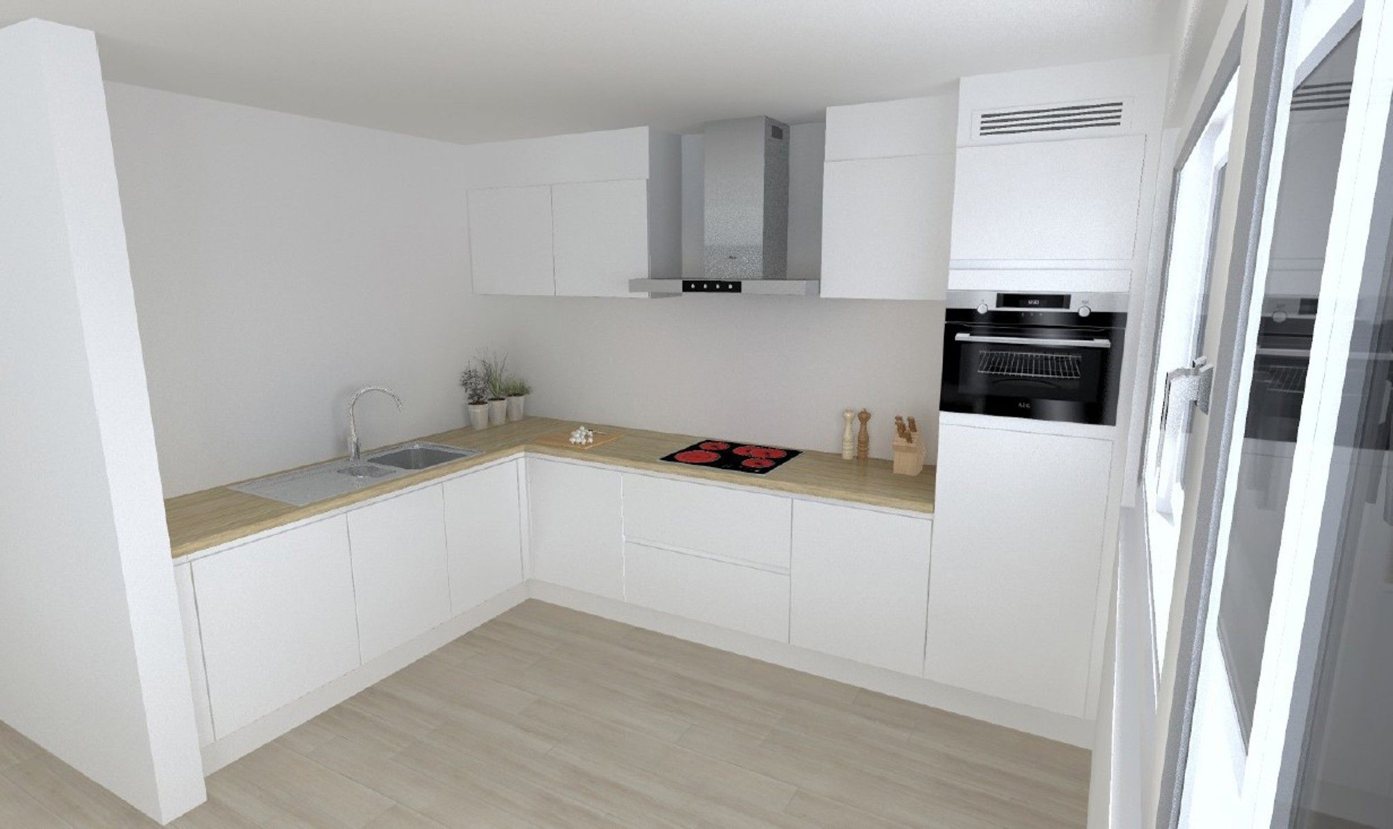 Kwalitatief gelijkvloers appartement met 2 slaapkamers en 2 terassen foto 2