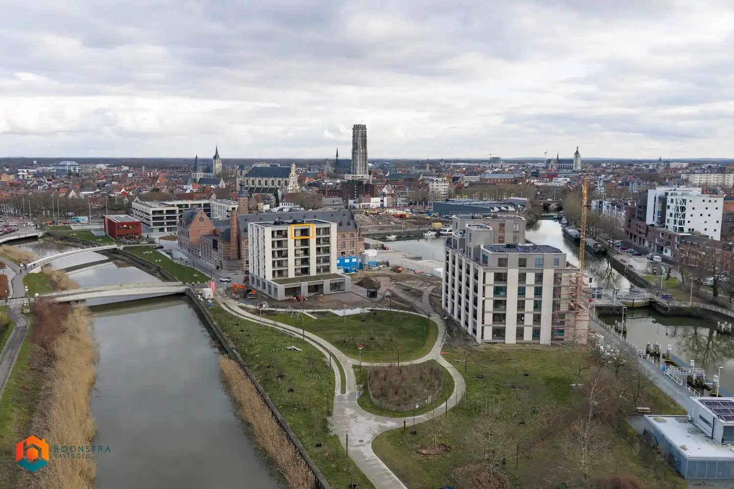 Nieuwbouwapp. met 1 slpkr, berging en prachtig uitzicht te Mechelen foto 19