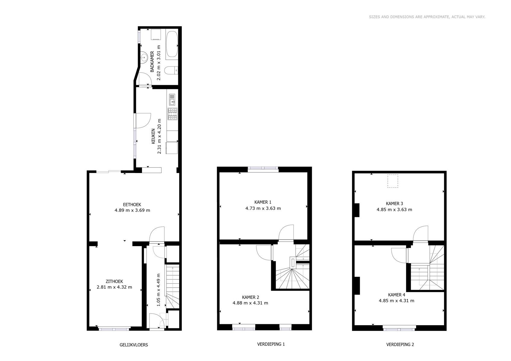 Ruime woning met 4 slaapkamers en zonnig koertje, centraal gelegen foto 15