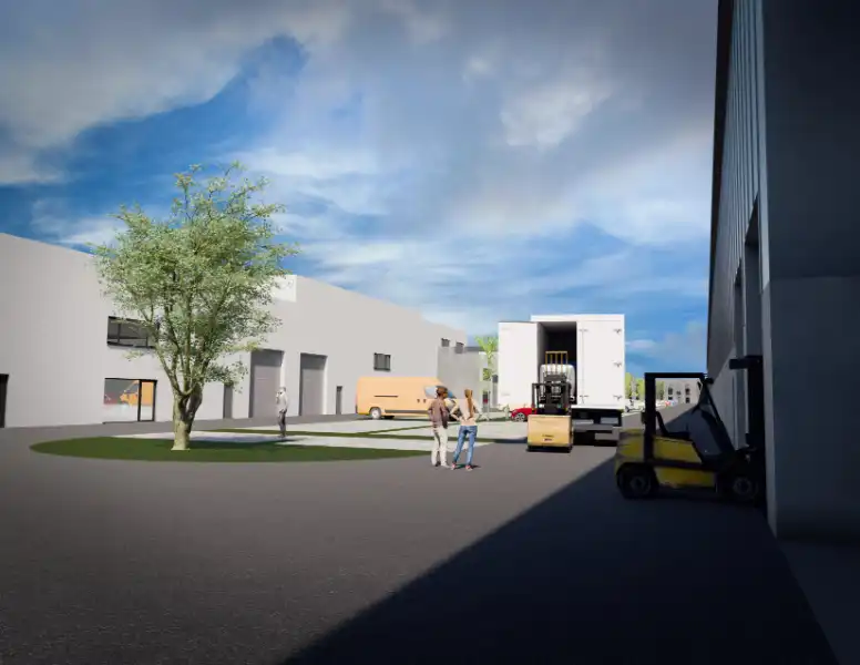 Modern nieuwbouw magazijn met kantoorruimte in Gent foto 6