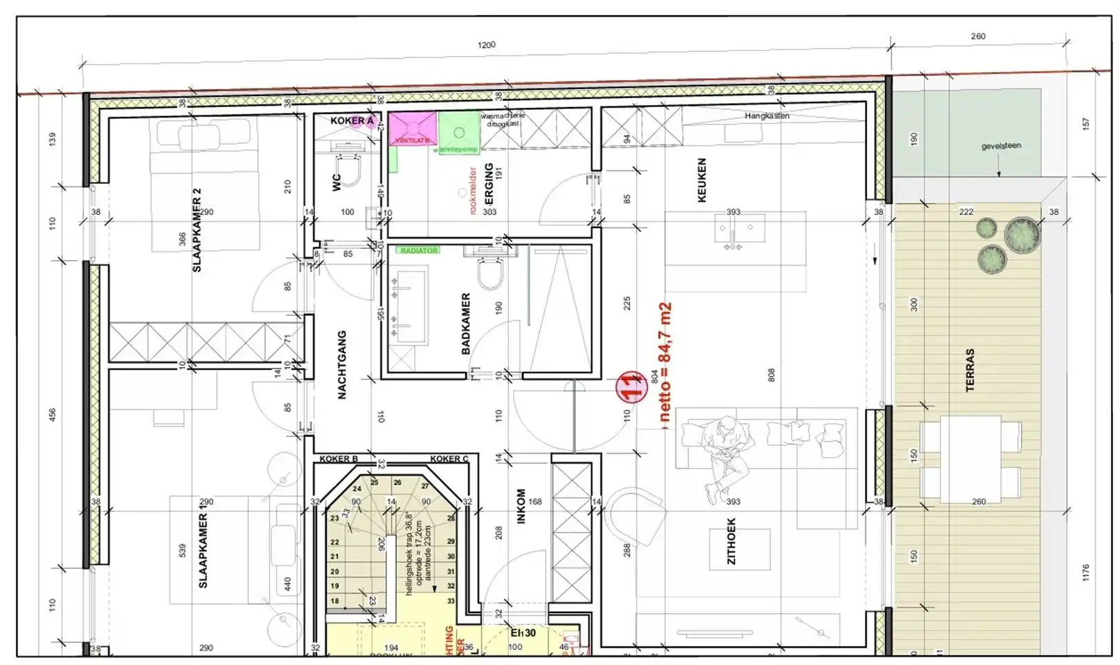 TE HUUR: Nieuwbouwappartement met 2 slaapkamer te Aarschot! foto 20