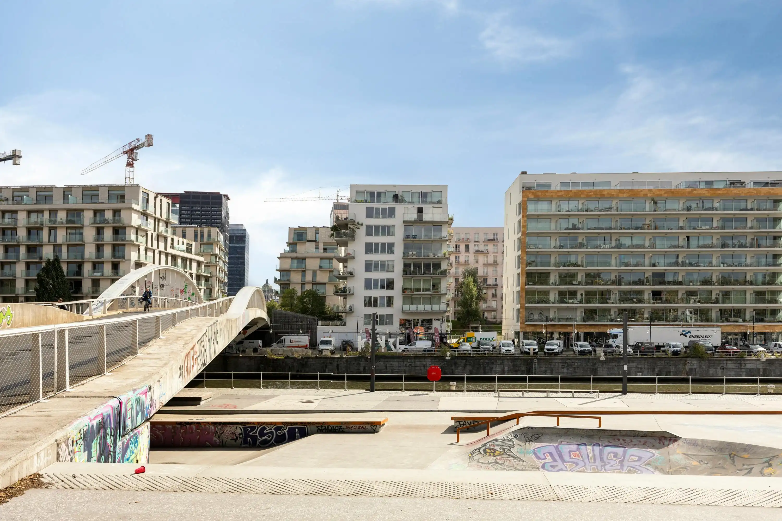 Penthouse Studio met zicht op Tour & Taxis Te koop  foto 14