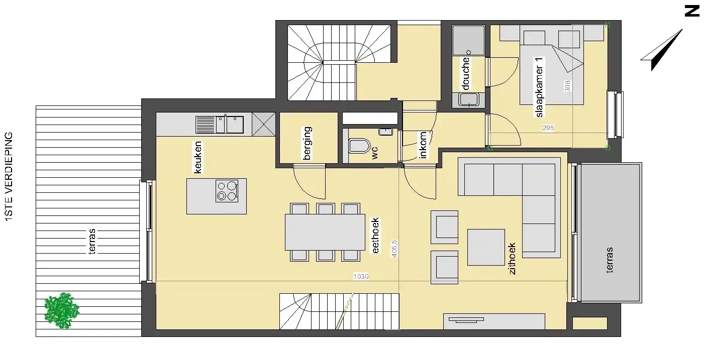 Ruim en lichtrijk 3 SLK duplex appartement foto 13
