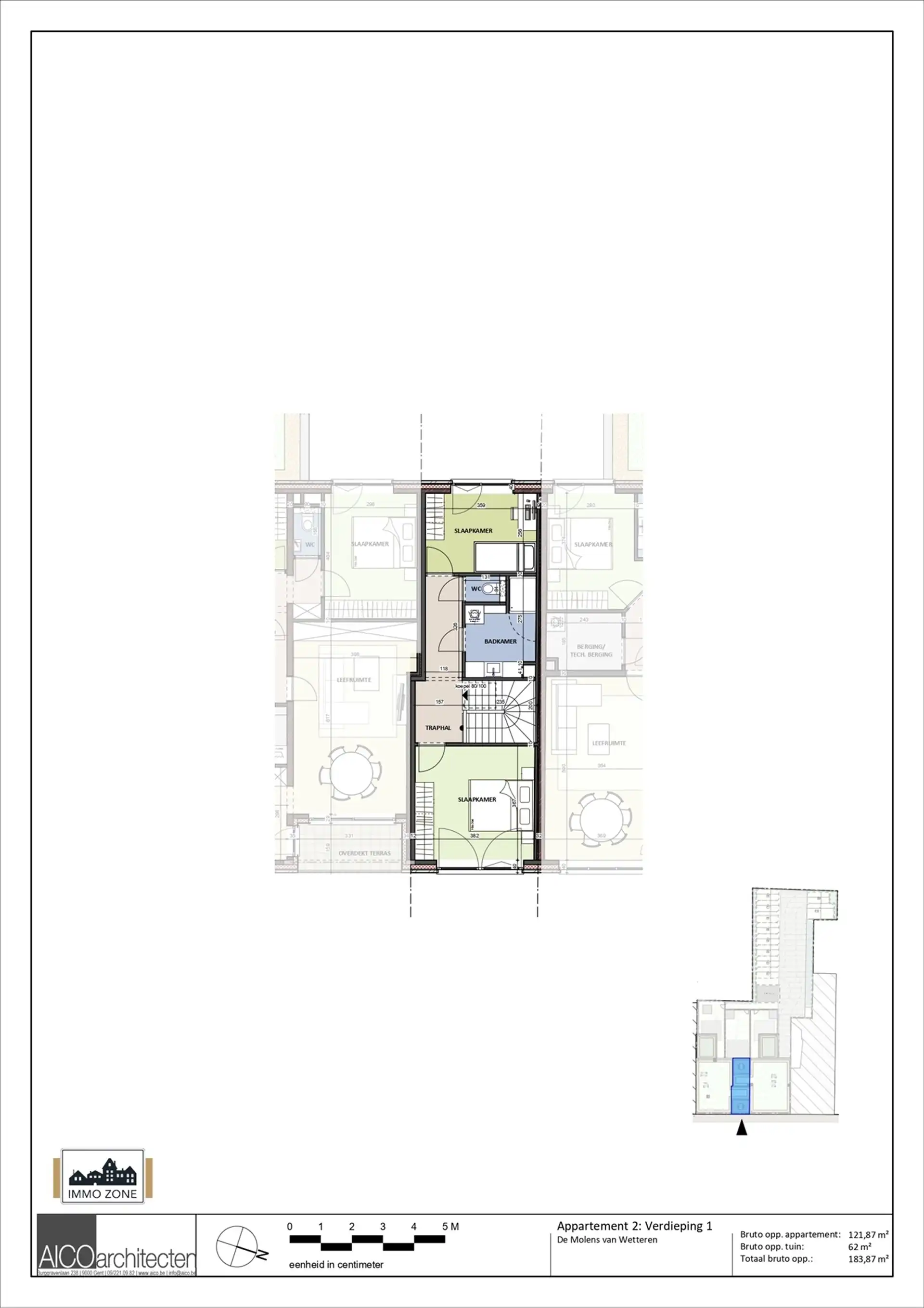 Gelijkvloers duplex appartement met tuin in Wetteren foto 9