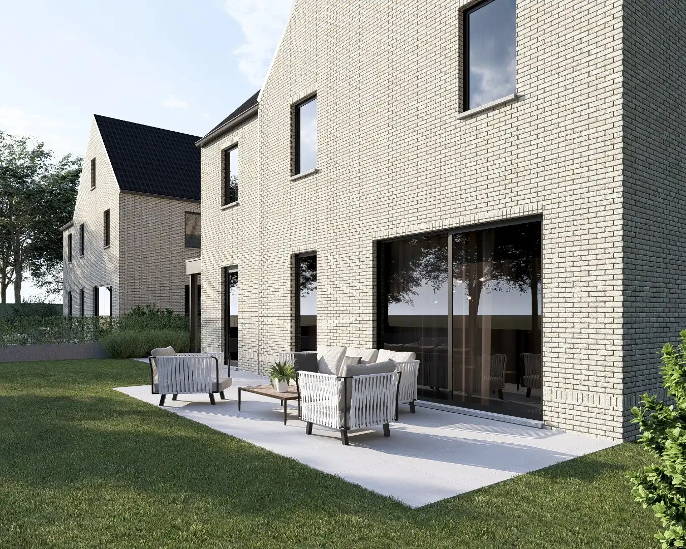 Nieuwbouwproject van 2 vrijstaande nieuwbouwwoningen op percelen van 6are en 6a22ca op een rustige locatie te Neeroeteren!  foto 12