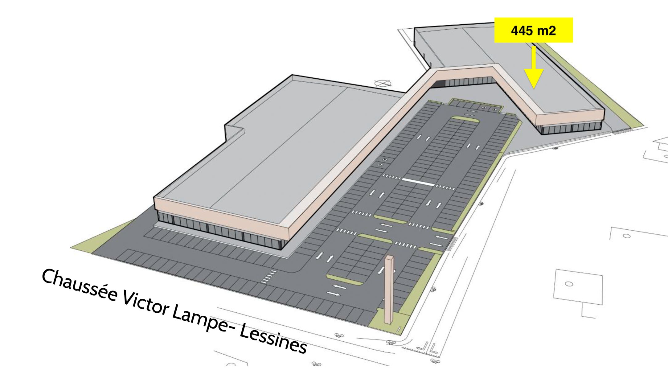 Handelszaak  te huur - 445 m2. foto 3