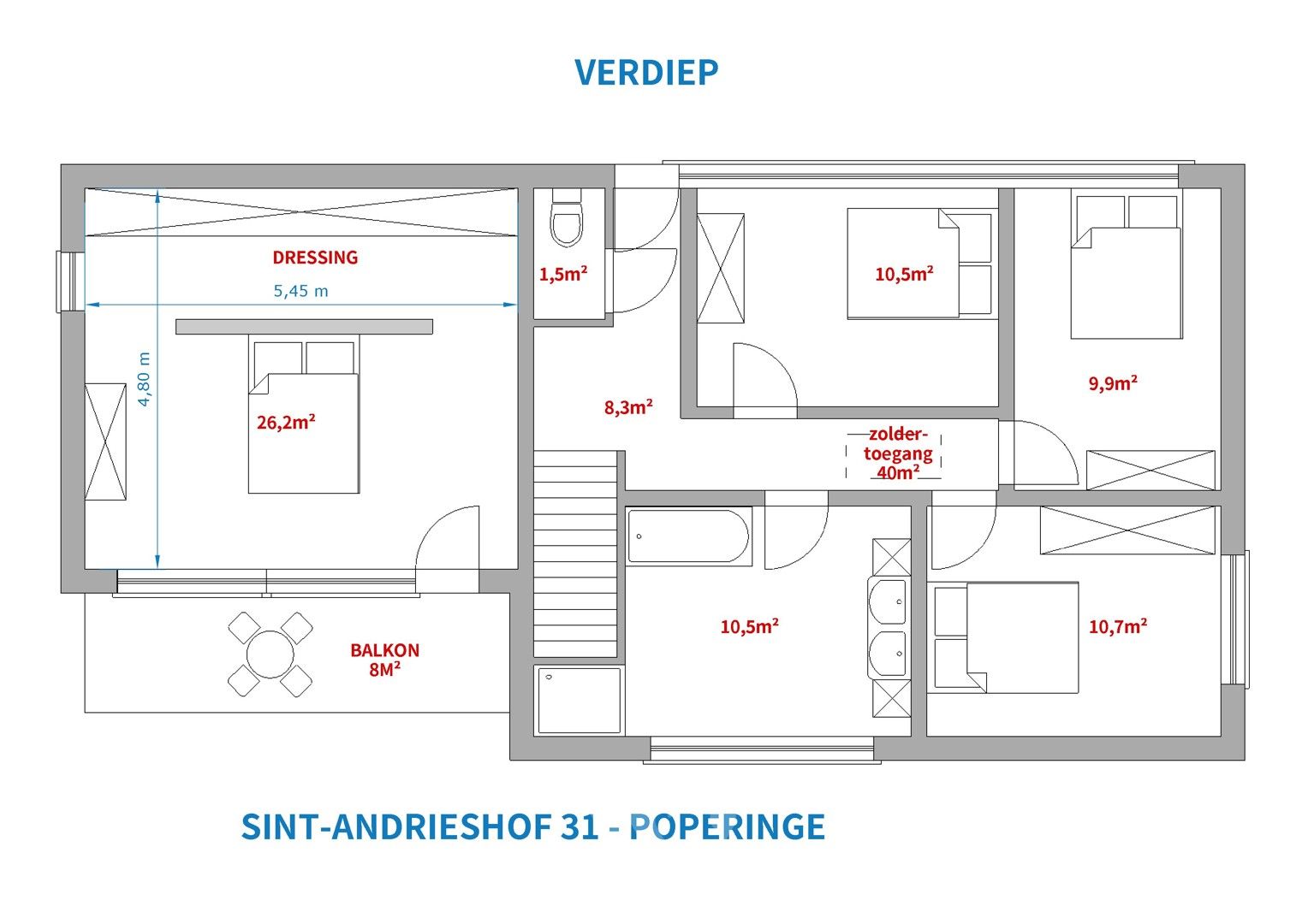 Nieuwbouwwoning met 4slpks, tuin en garage, in doodlopende straat. foto 33