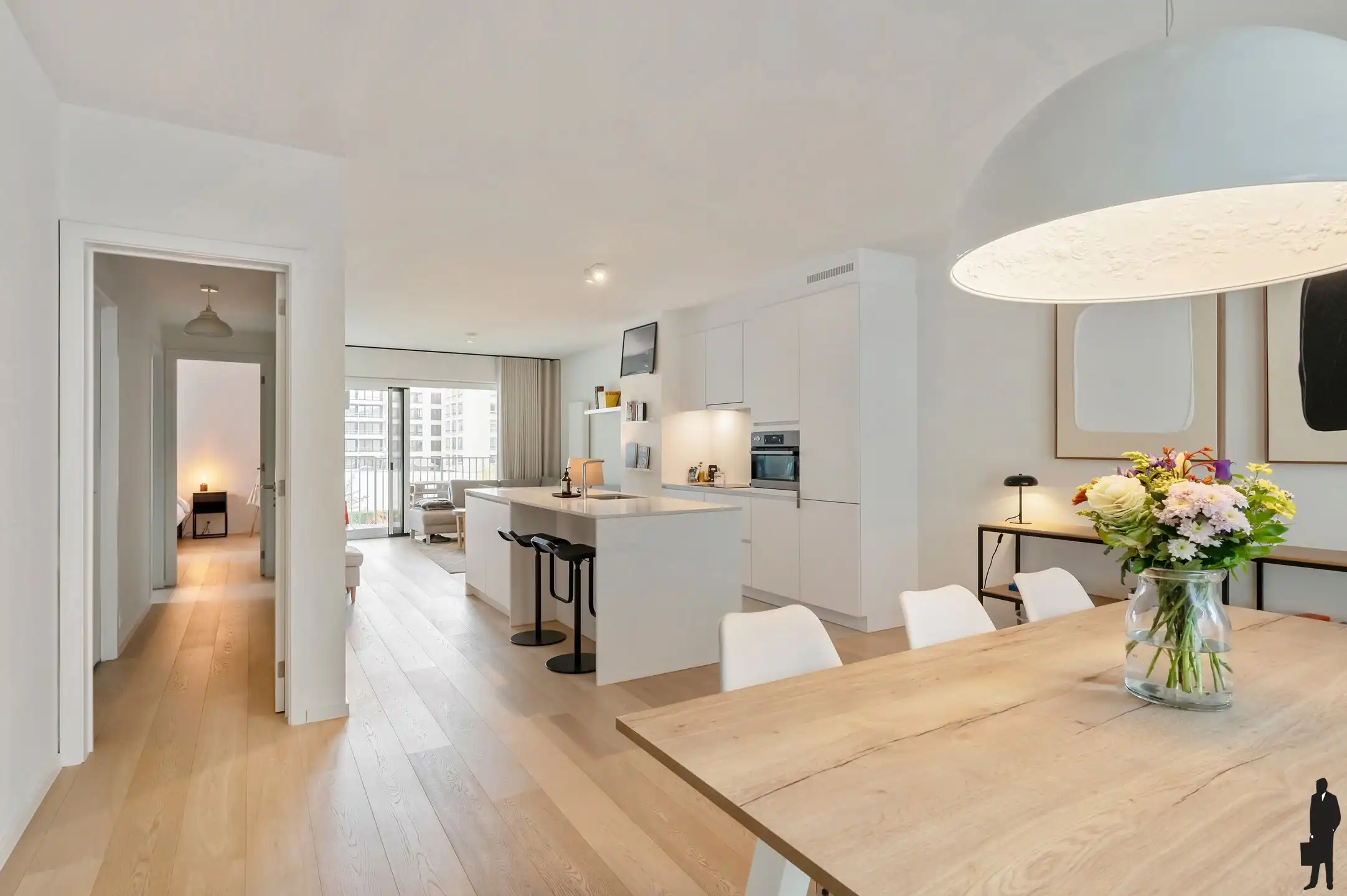 Licht 2-slpk appartement met 2 terrassen in Residentie Leopold foto 2