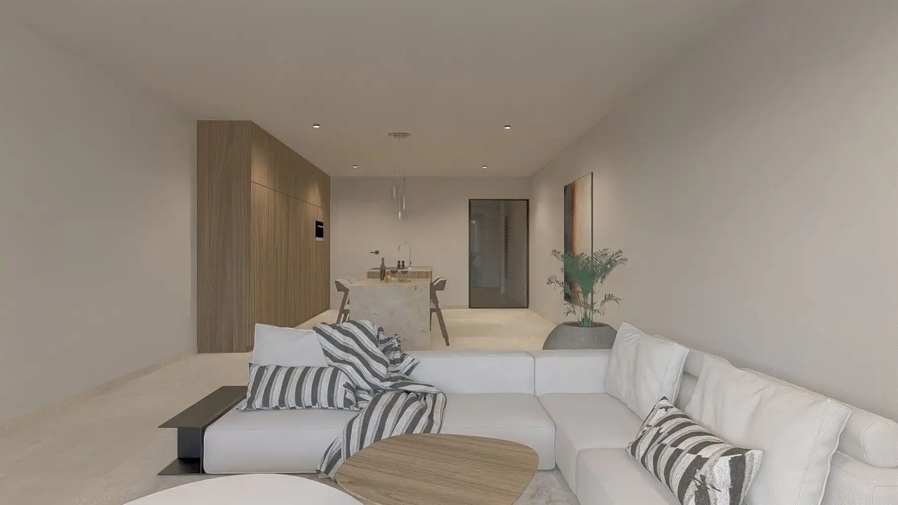 Gelijkvloers 1-slaapkamerappartement met terras, uitzonderlijke tuin (65 m²) en ondergrondse parkeerplaats in hartje Maaseik.  foto 7