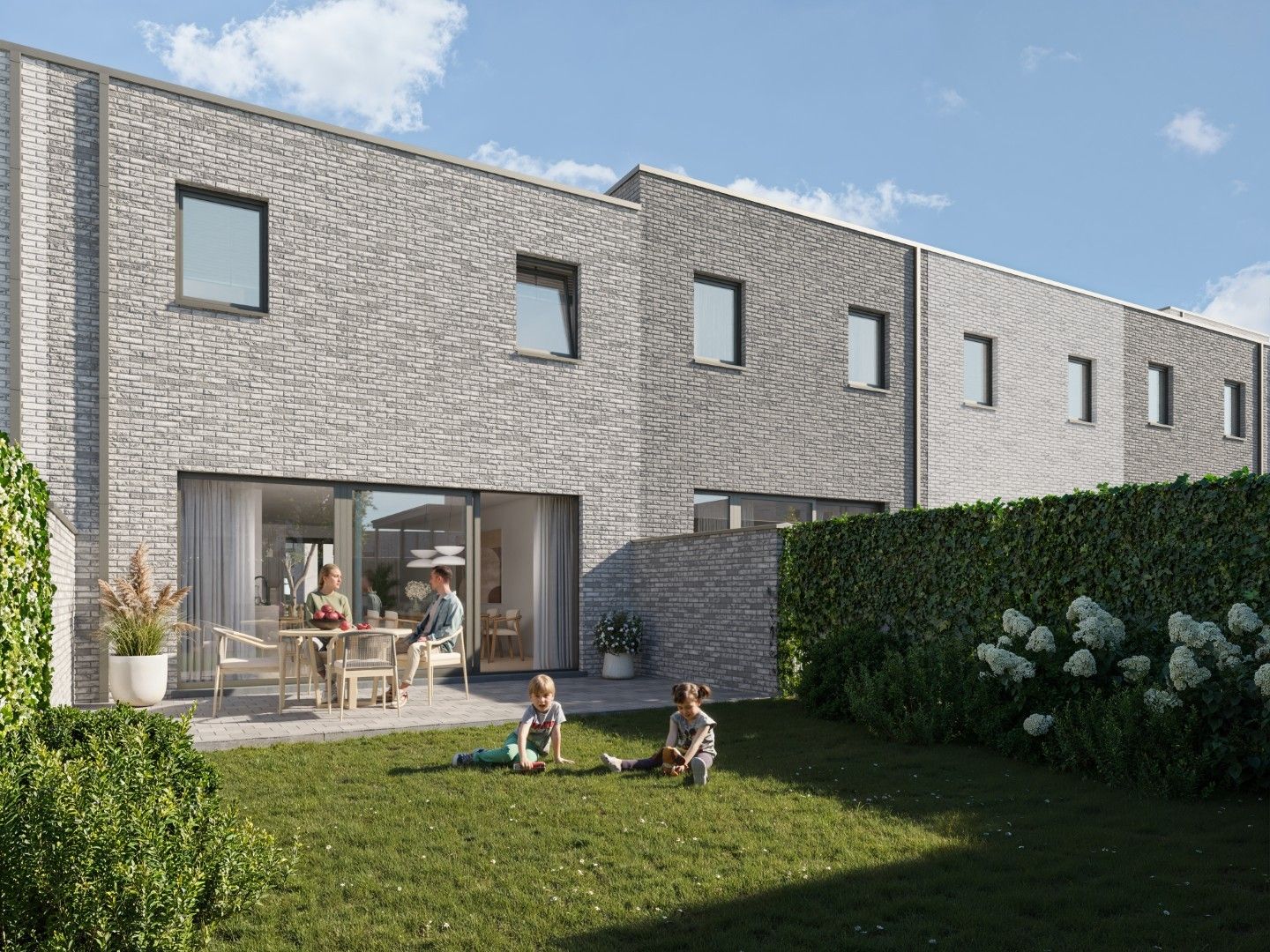 Moderne halfopen bebouwing met 3 slpks foto 3
