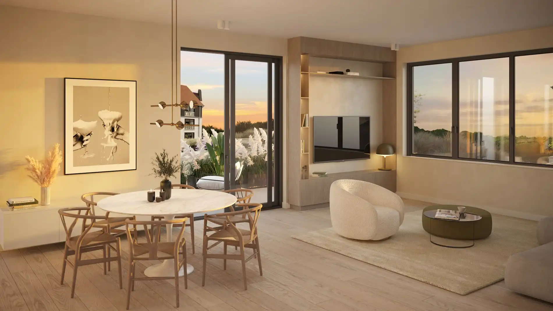 Residentie Duinhof-Noord - Moderne villa-appartementen met terras aan de Zeedijk in Cadzand. foto 17