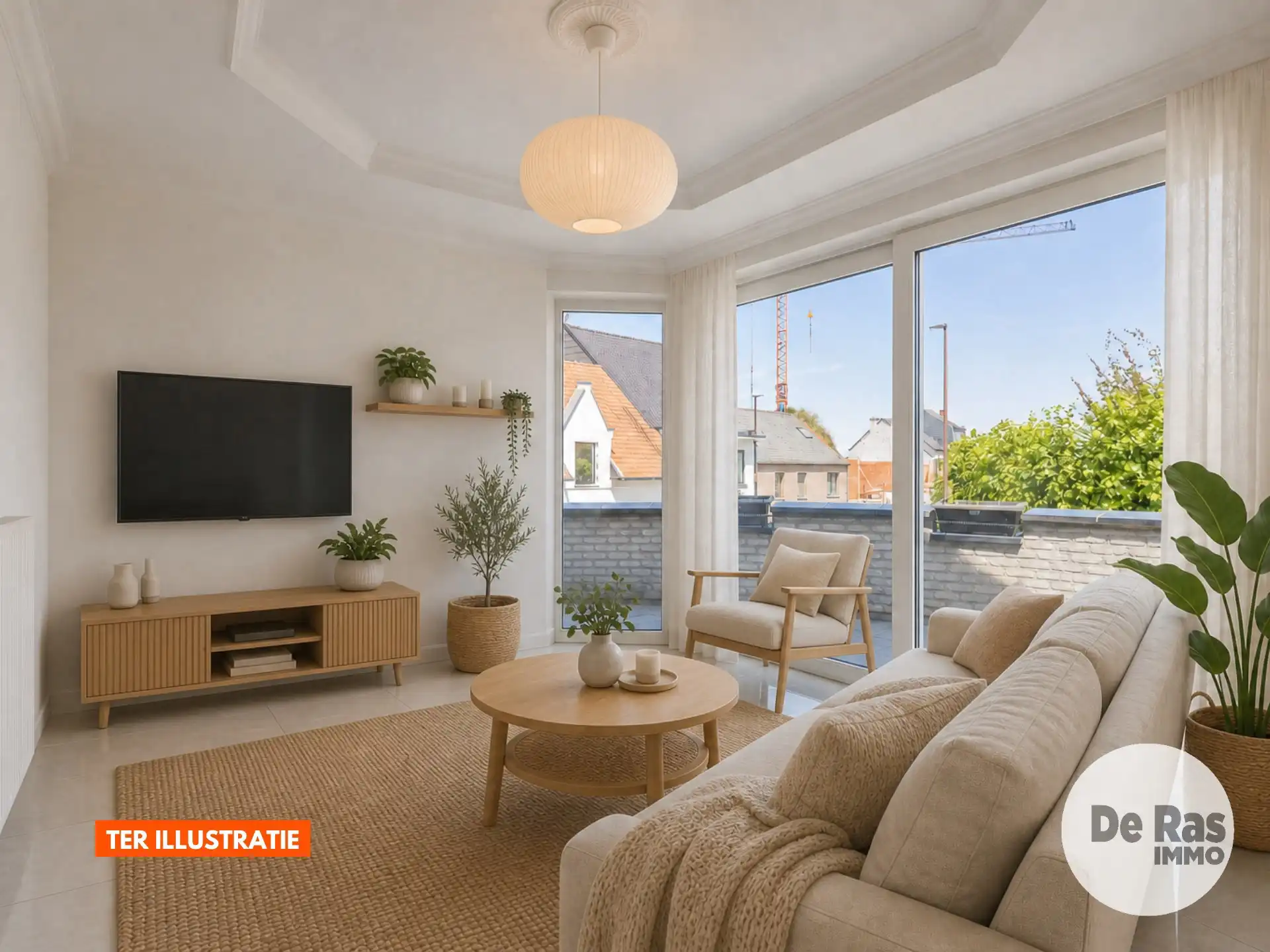 LIEDEKERKE-beletage/duplex met garage, terras op toplocatie  foto 6