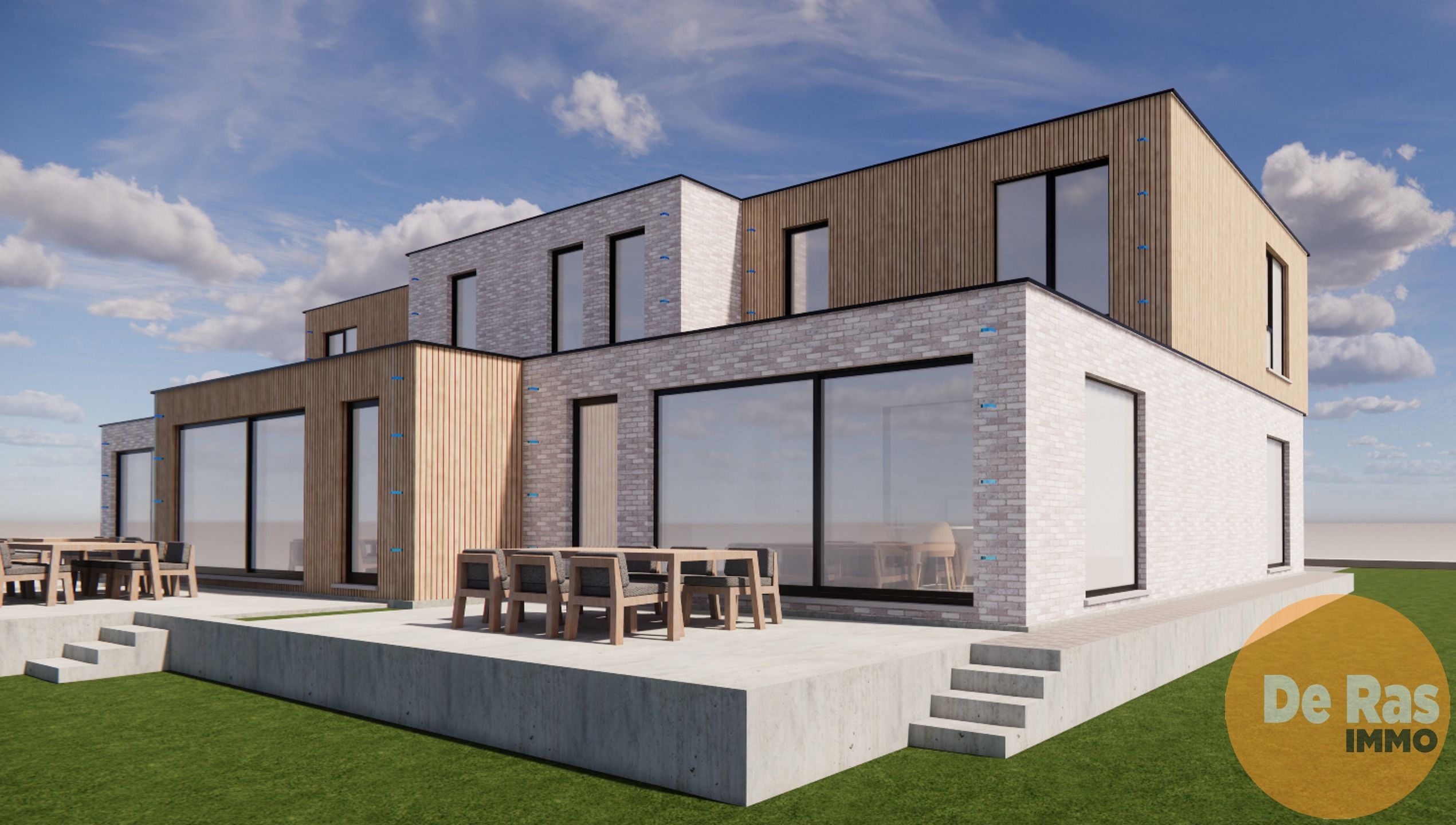 EREMBODEGEM - Nieuwbouwwoning op rustige locatie lot 3 foto {{pictureIndex}}