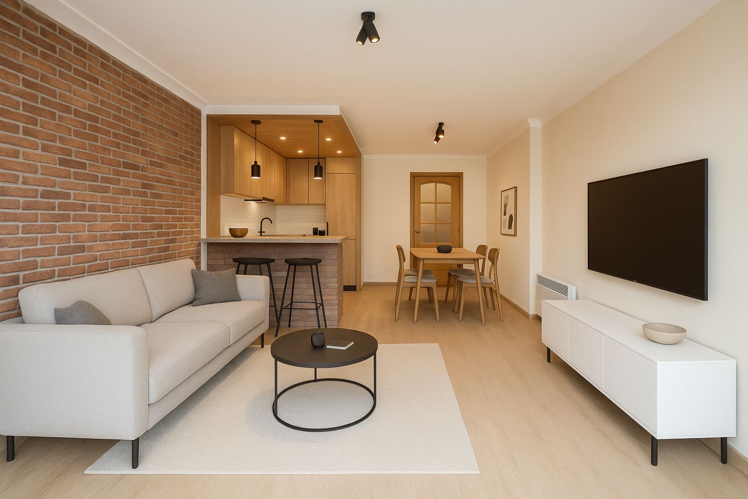 Hoofdfoto van de publicatie: Te renoveren twee slaapkamer appartement vlakbij het strand