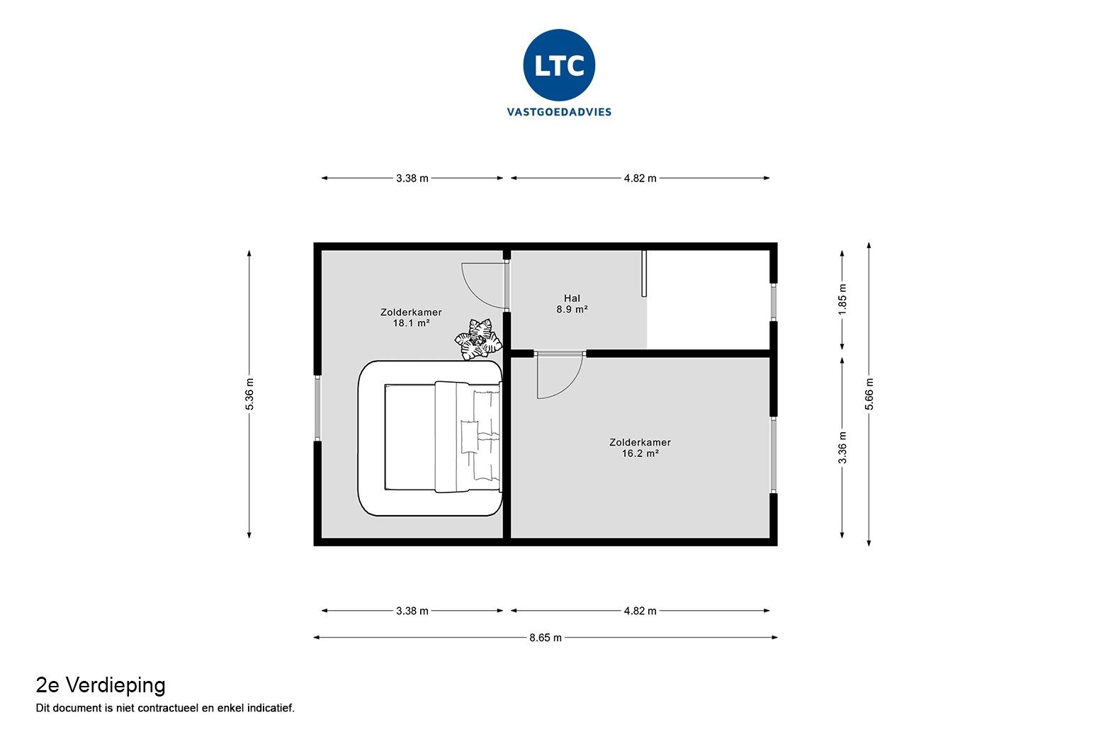Gezinswoning met 3 slaapkamers en tuin pal in het centrum foto 19