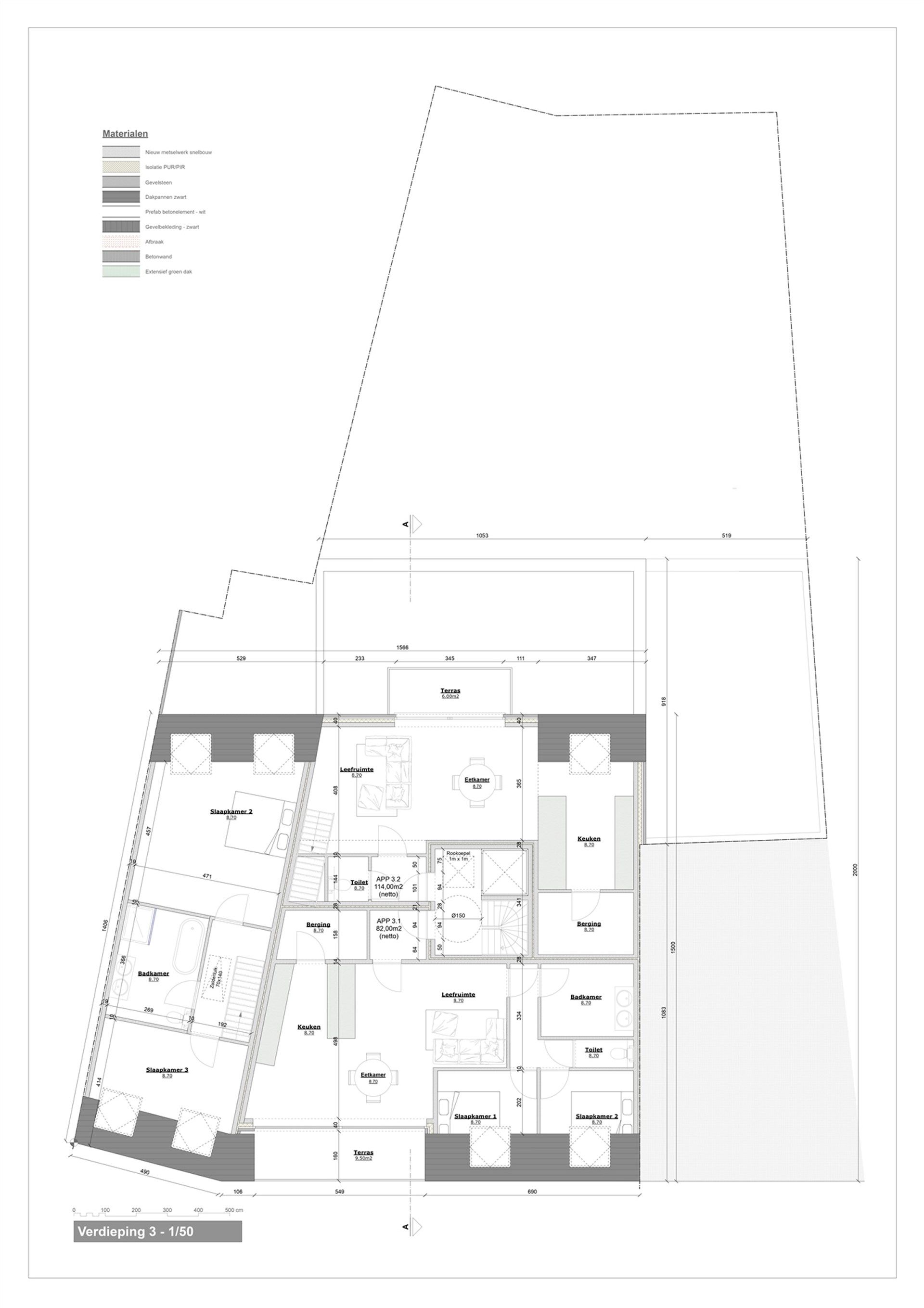  2 slaapkamer appartement met ruim terras gelegen op de 3e verdieping in residentie Stationshof foto 4