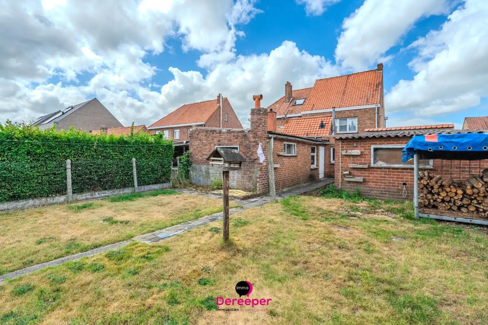 Te renoveren halfopen woning met zuidgerichte tuin op 571 m² in Jabbeke foto 16