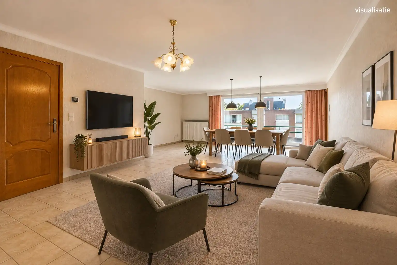 Centraal gelegen appartement met 3 slaapkamers en ruime garage !  foto 5