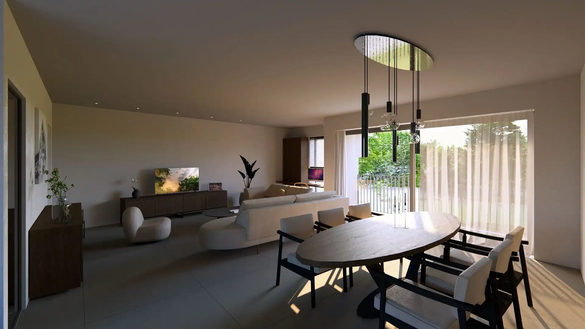 Royale nieuwbouw stapelwoning met 3 kamers op een centrale ligging in Desselgem met parking en ruim terras foto 3