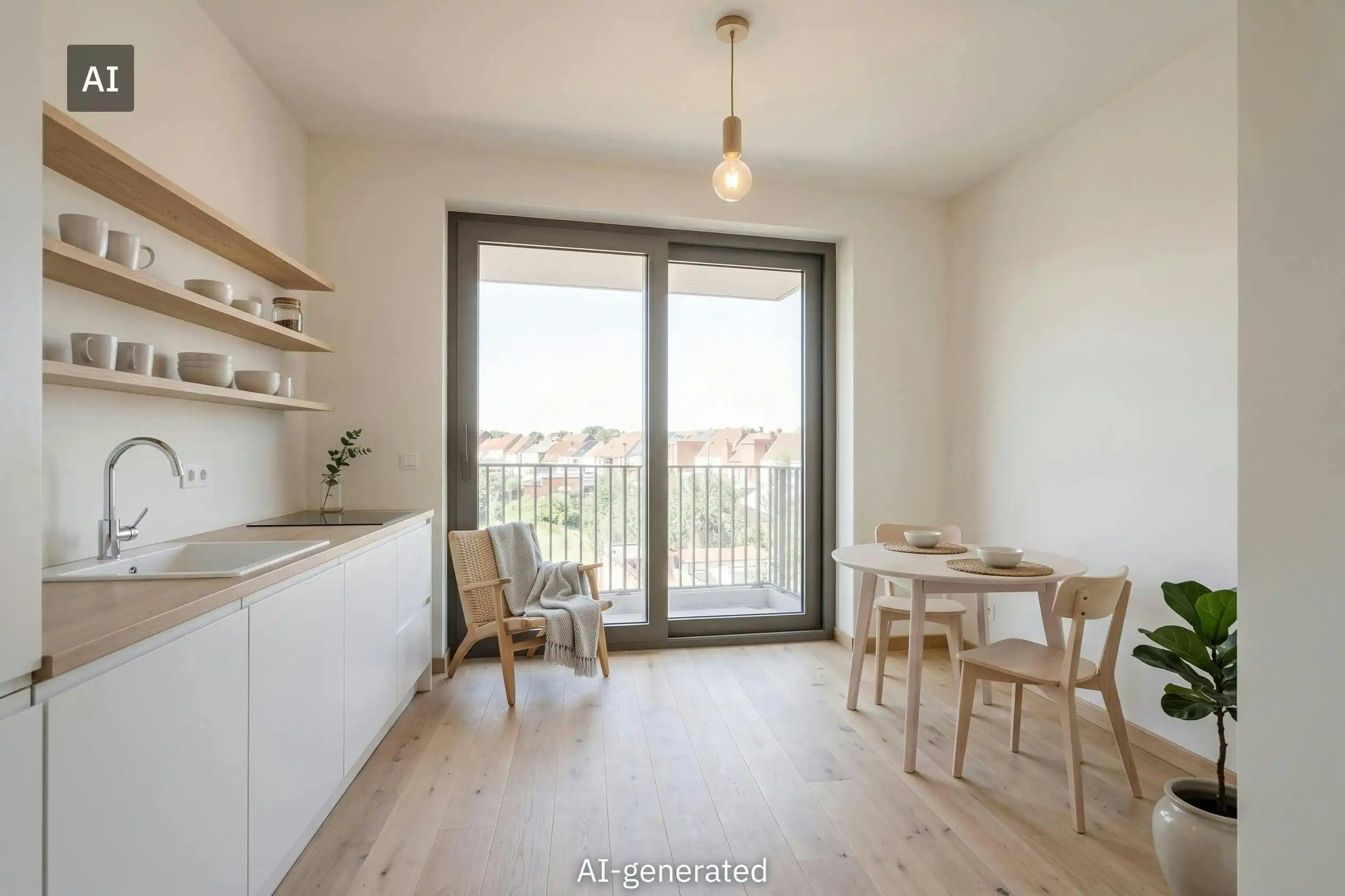 Lichtrijk 2-slaapkamerappartement met terras in Bissegem! foto 3