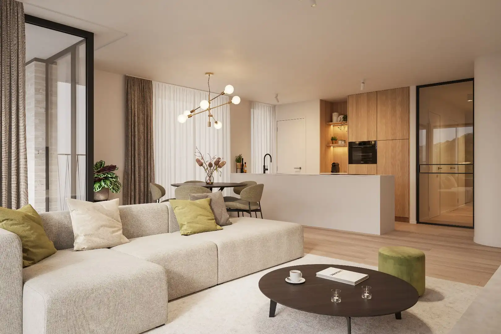 Nieuwbouw appartement met ruim zonneterras gelegen in "Residentie Dunique" te Bredene - duinen! foto 4