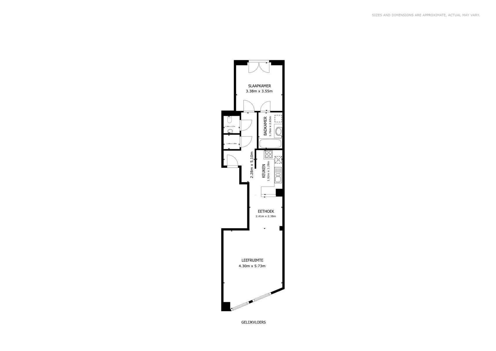 Charmant gelijkvloers appartement met eigen garage in Knokke foto 12