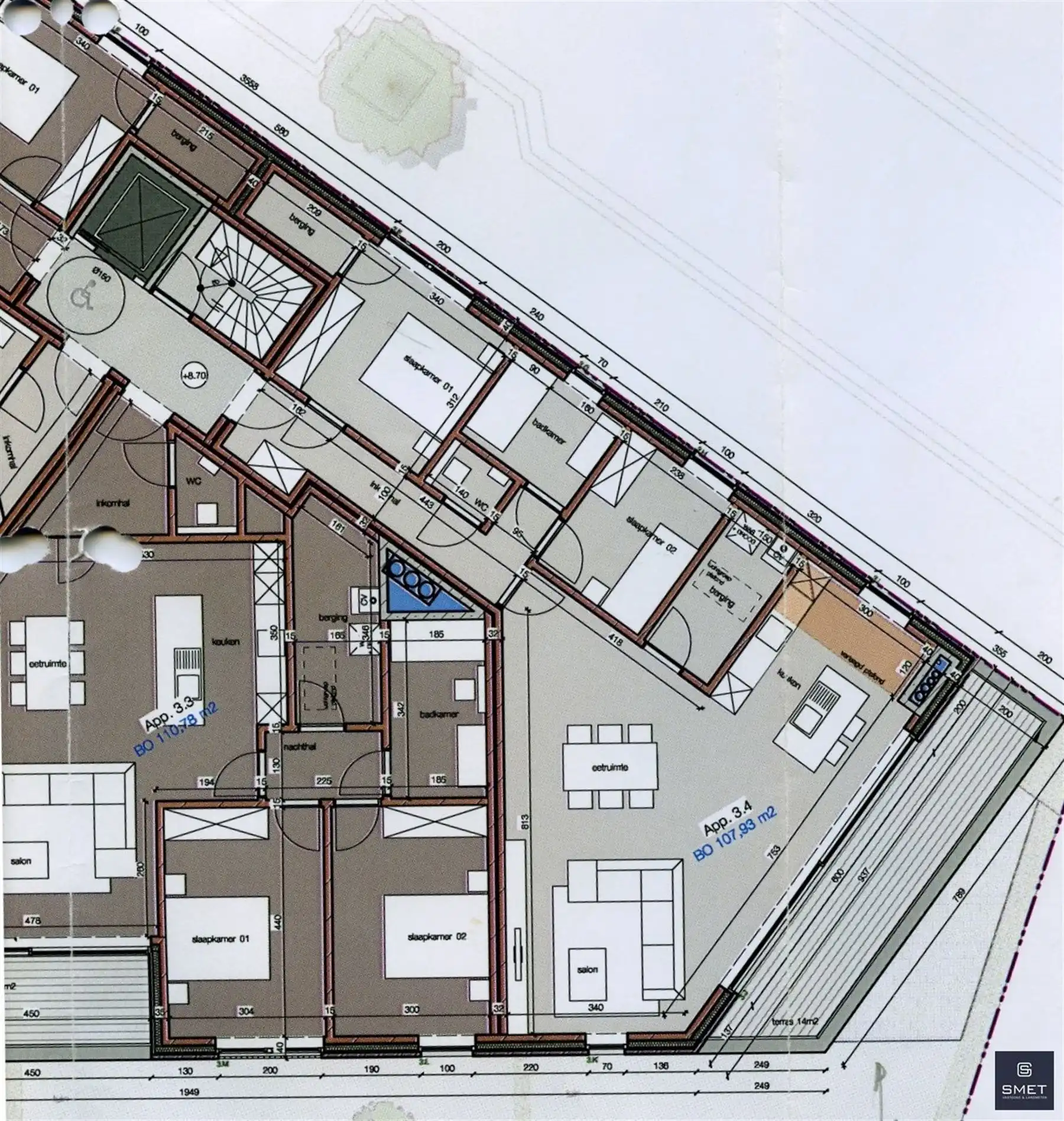 RECENT EN ENERGIEZUINIG APPT MET 2 SLPKS EN AUTOSTAANPLAATS foto 22