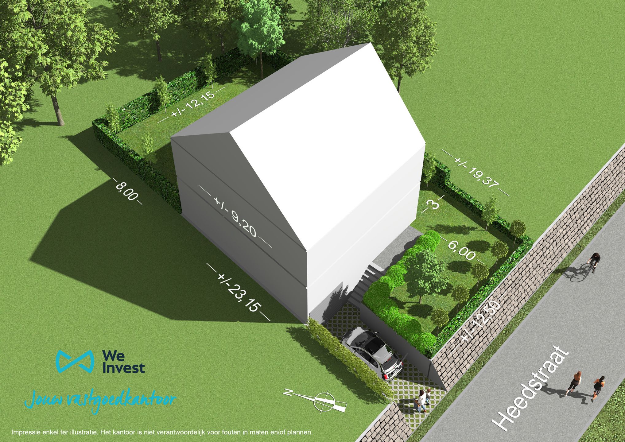 🏡 Bouwgrond voor 3-gevelwoning te koop foto {{pictureIndex}}