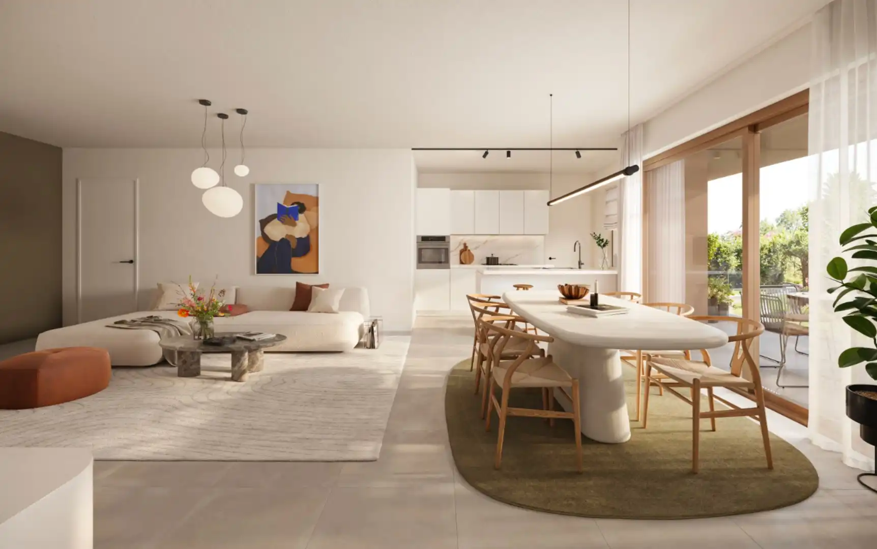 APPARTEMENT met terras, 83m², 2 slaapkamers - Res. Rongese-Park foto {{pictureIndex}}