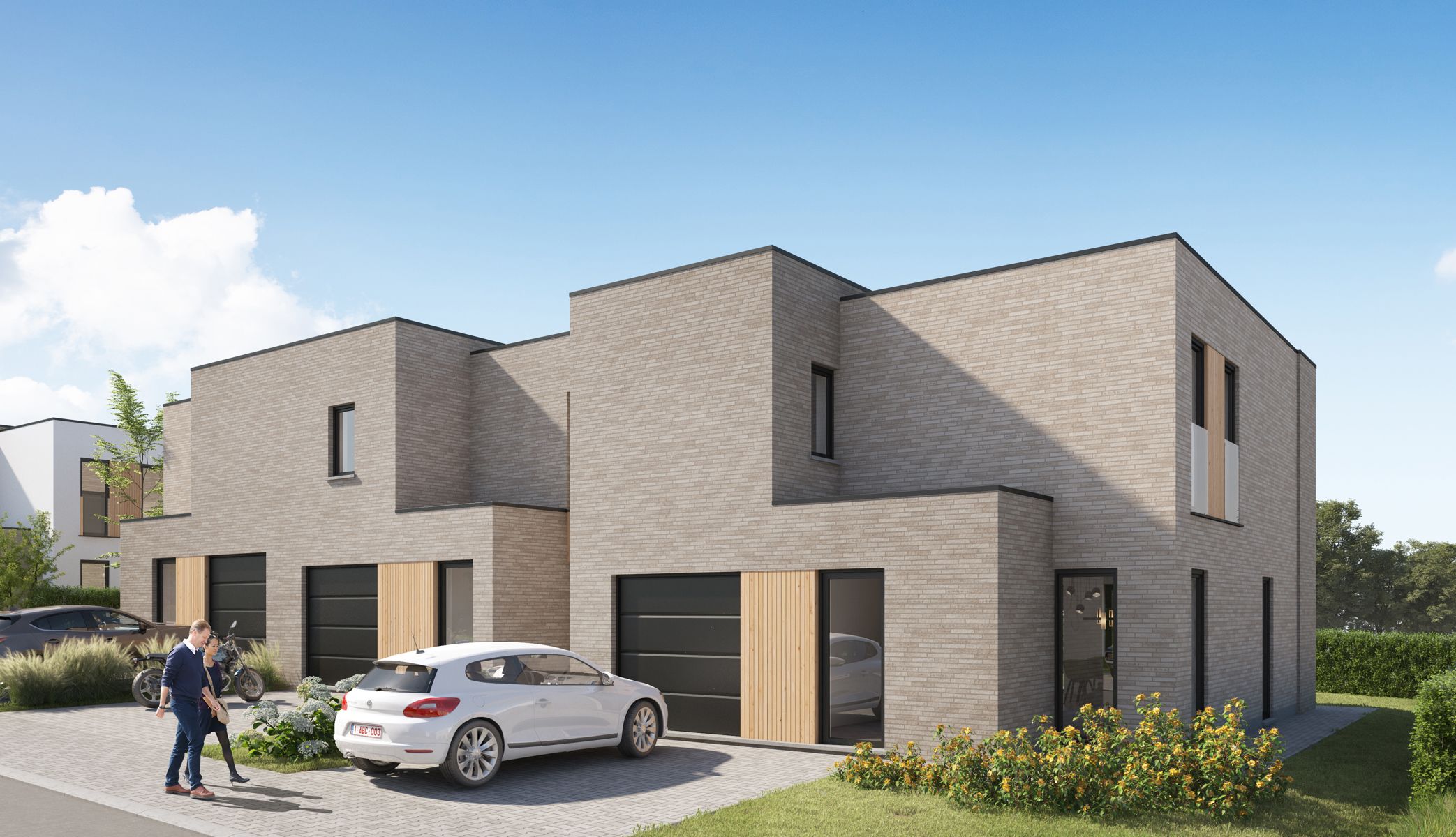 Moderne, halfopen woning foto 12