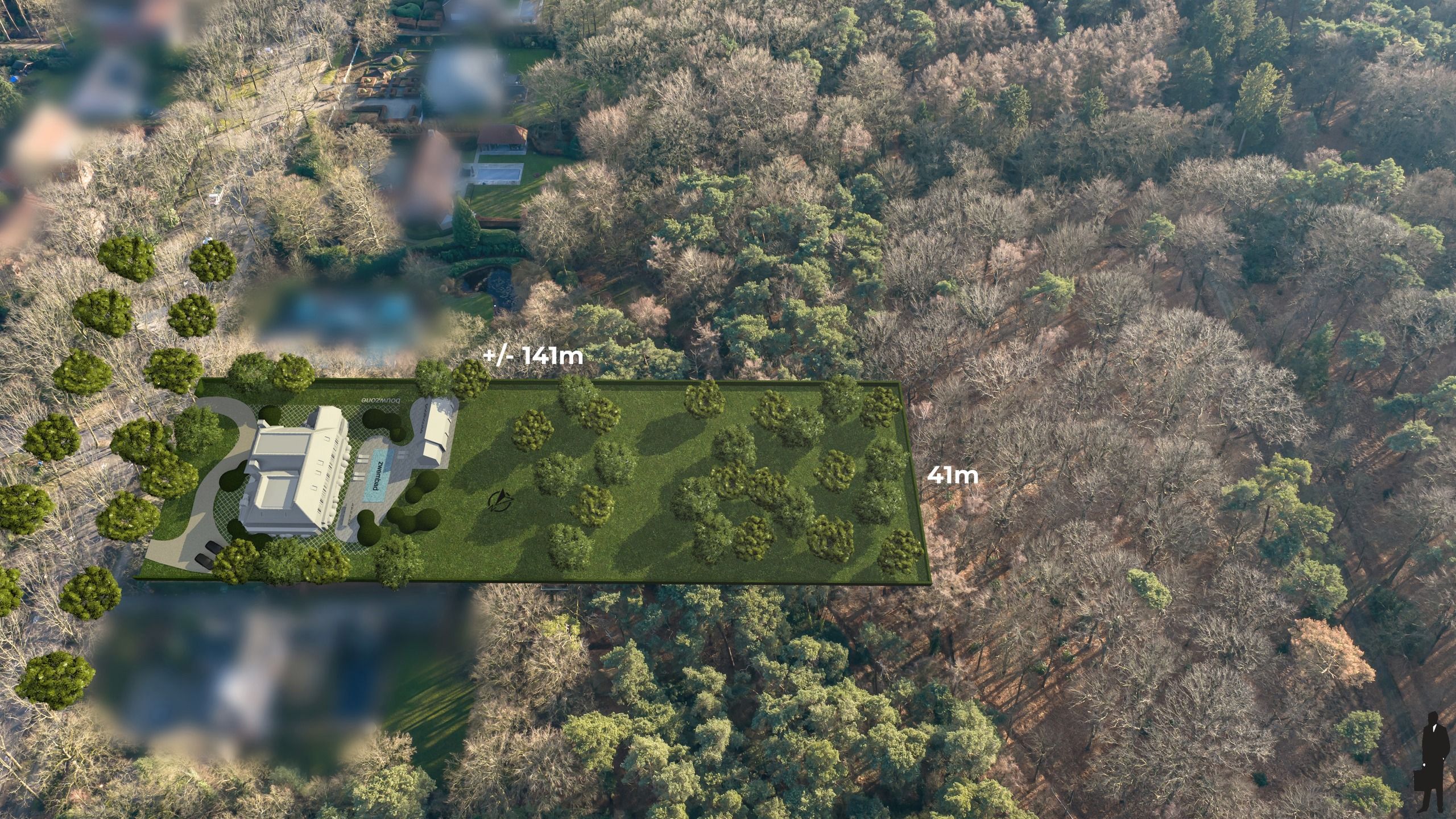 Prachtig perceel bouwgrond van ca. 5.748 m² met ZW oriëntatie! foto {{pictureIndex}}