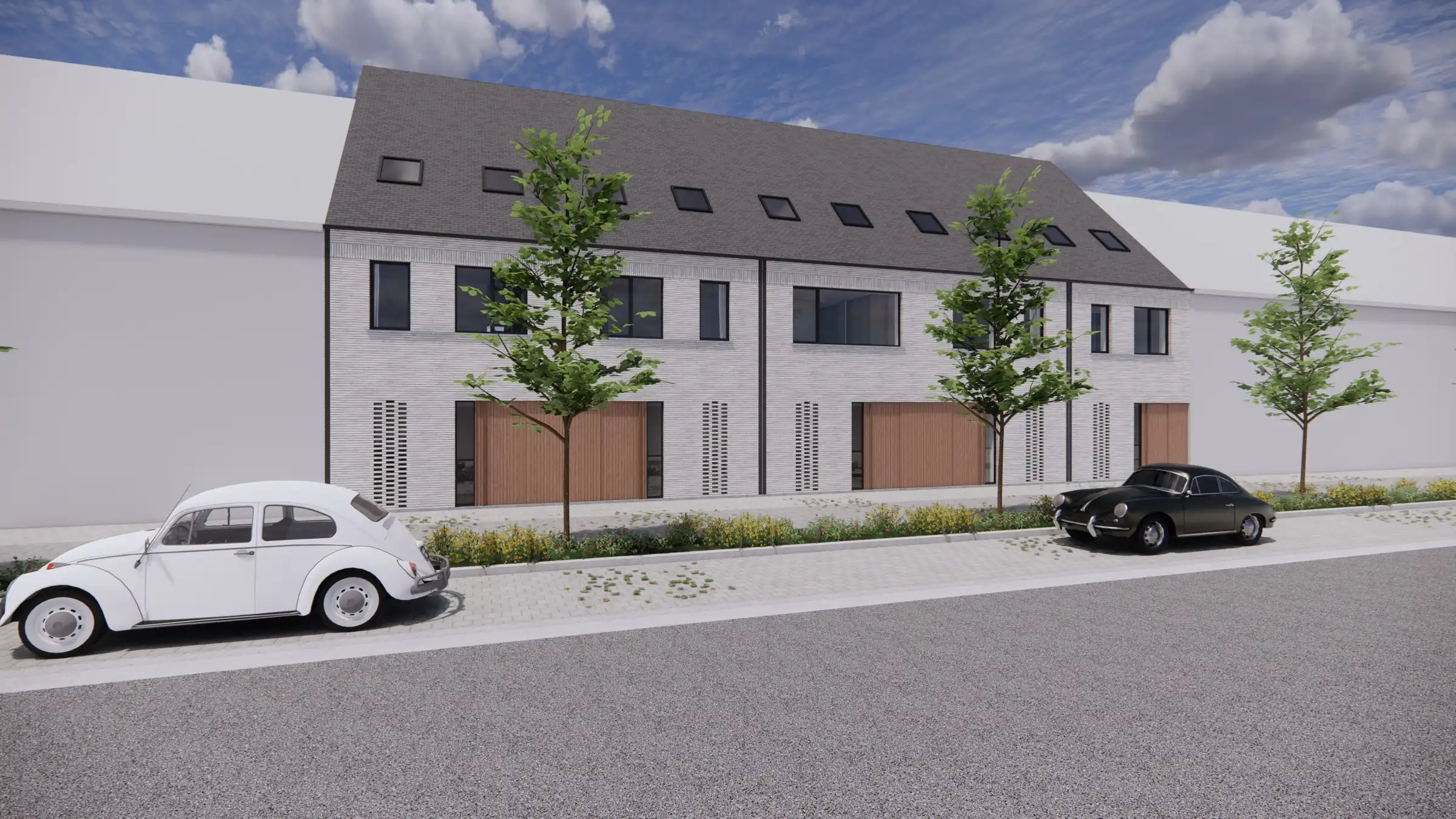 Ruime nie!uwbouwwoning met grote garage foto {{pictureIndex}}