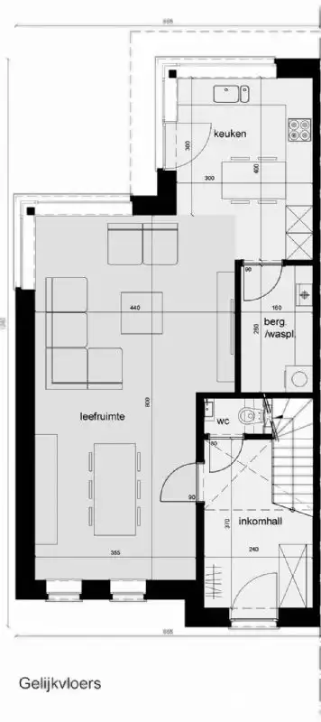 Nieuw te bouwen halfopen woning te Pittem. foto 2