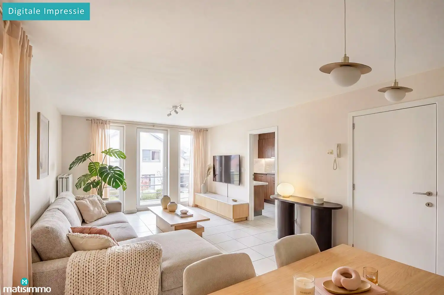 GOED ONDERHOUDEN APPARTEMENT MET BALKON, GARAGE EN KELDERBERGING TE BILZEN foto 2