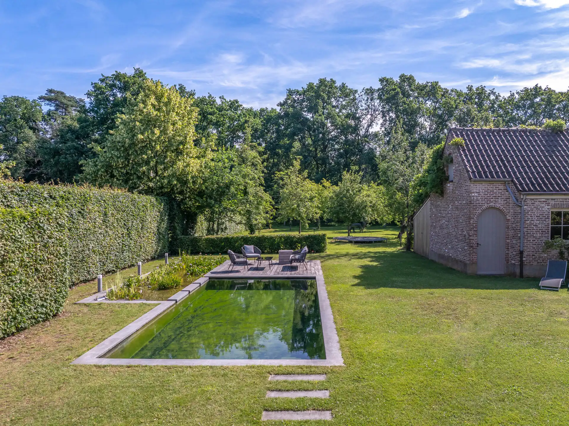 Rustig gelegen villa met prachtige tuin en zwemvijver foto 35