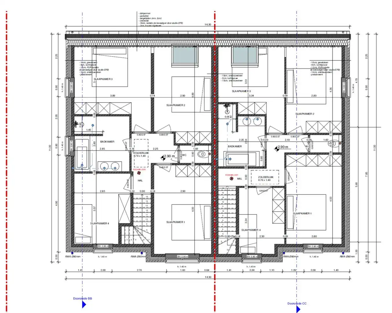 Nieuwbouwwoning met 4 slaapkamers en tuin te Koekelare  foto 26