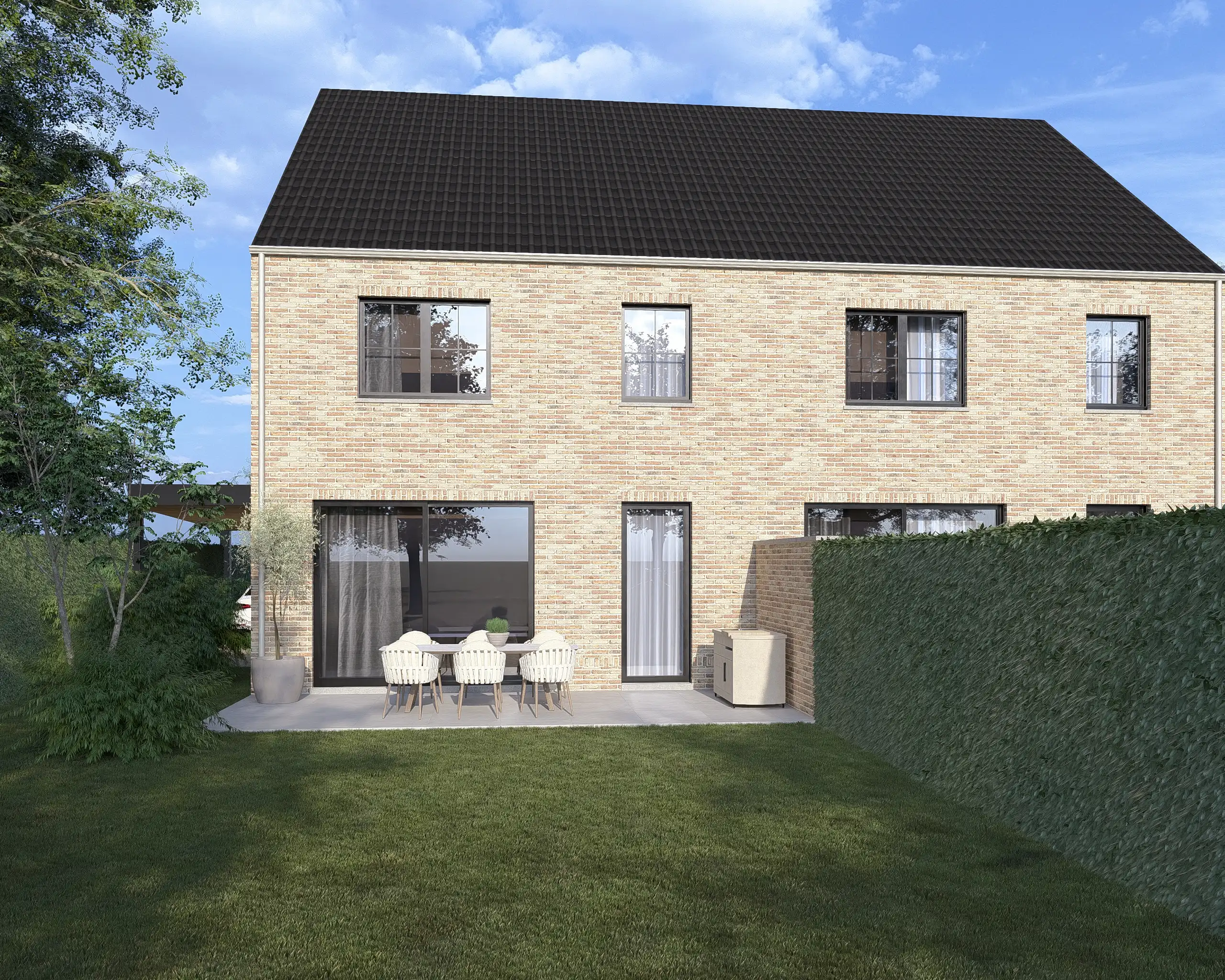 TE KOOP: Twee halfopen nieuwbouwwoningen op ruime percelen tot 6a 65ca in Gerdingen (Bree) foto 8